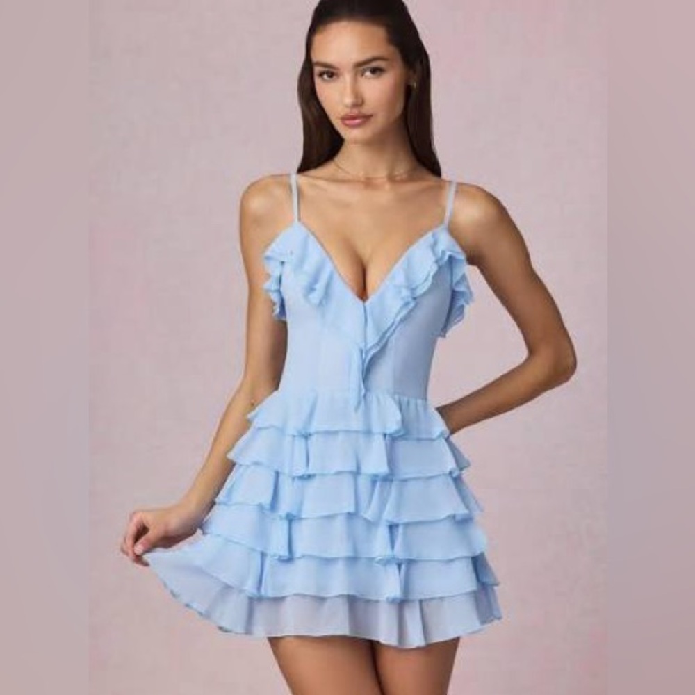 Oh Polly Dress Blue NWT